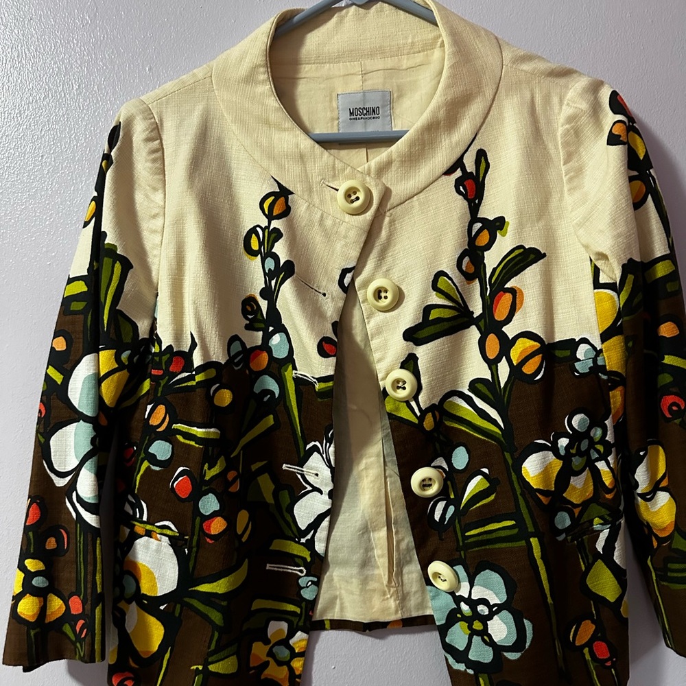 Moschino Abatraxt pattern Blazer